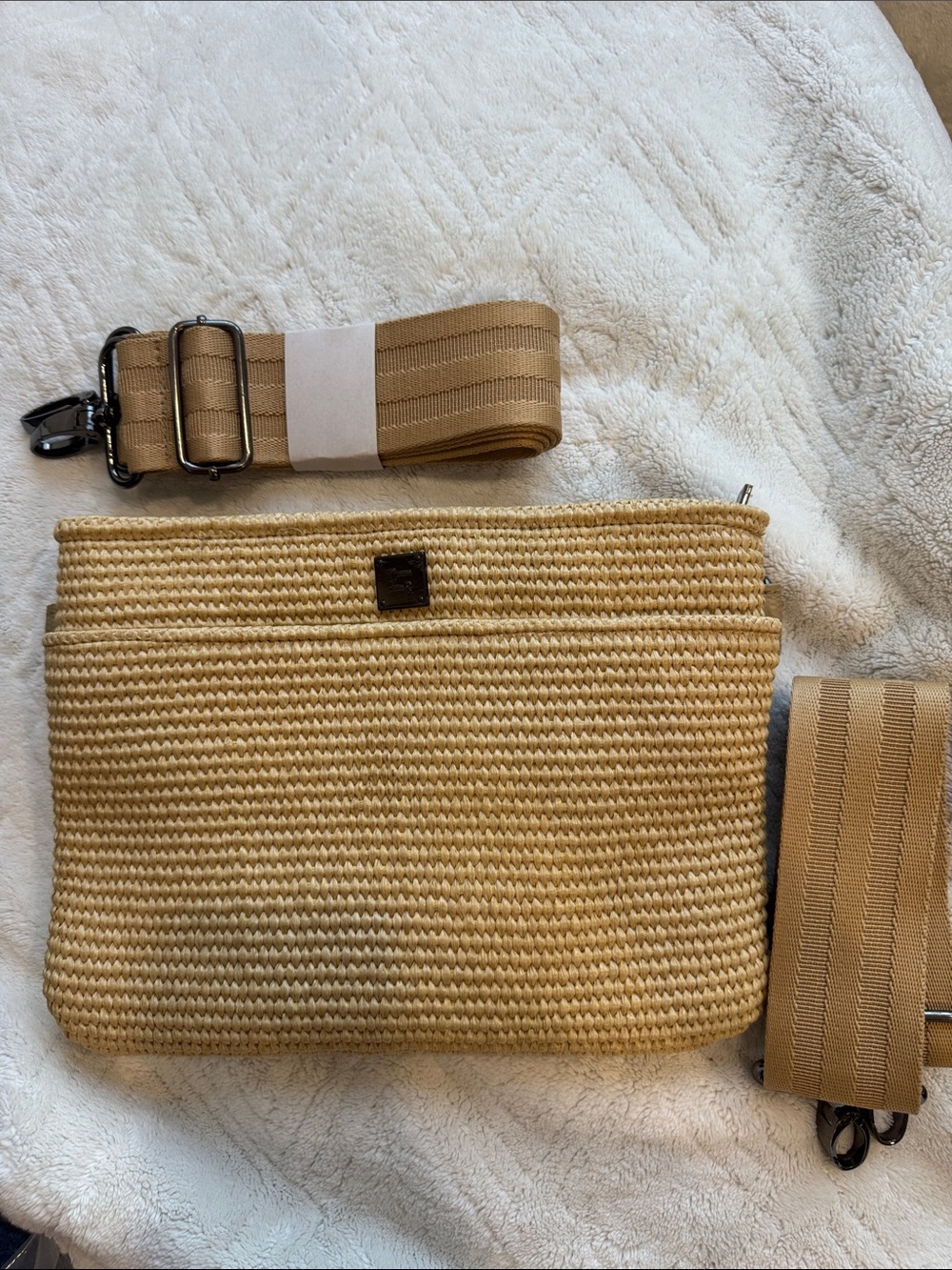 Think Royln bum bag 2.0 raffia